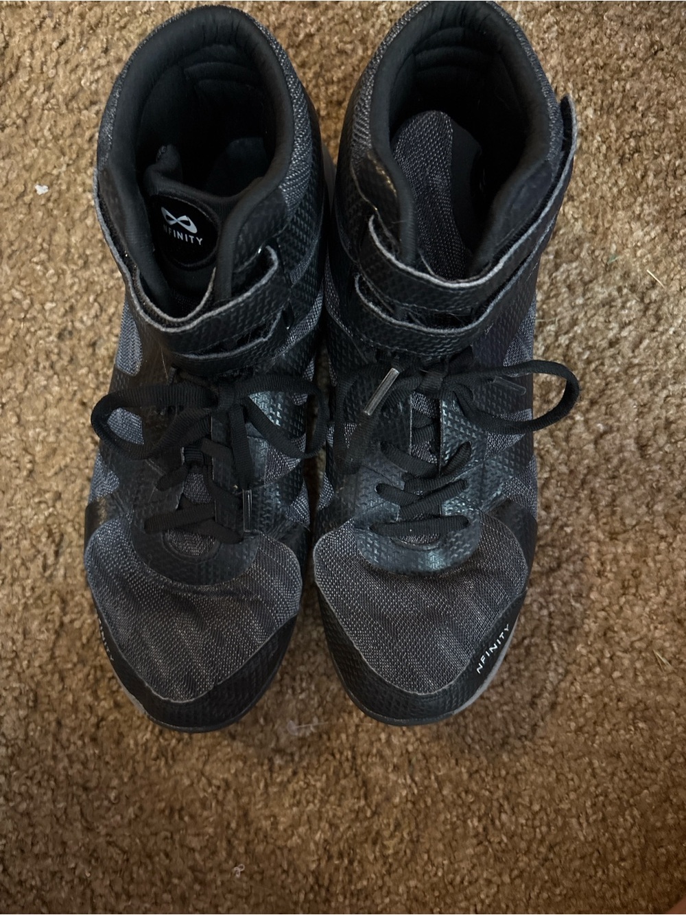 NFINITY Men’s Black High-Top Training Sneakers